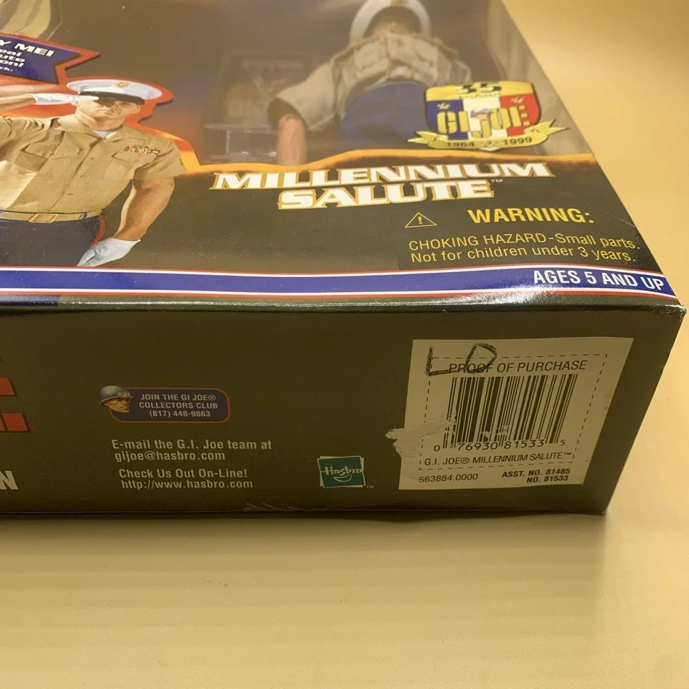 G.I Joe Classic Millennium Salute Hasbro 1999 G.I. Joe's 35th Anniversary SEALED